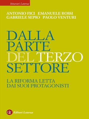 cover image of Dalla parte del Terzo Settore. La Riforma letta dai suoi protagonisti